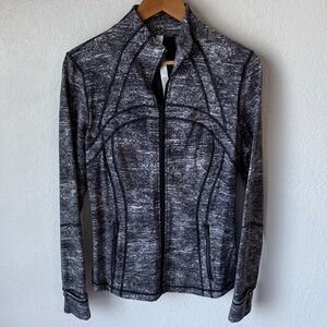 Lululemon Define Jacket - Rush Jacquard Black White
